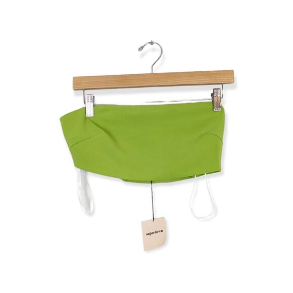 NWT Superdown Remy Lime Green Bandeau & Pant Set - Picture 4 of 11
